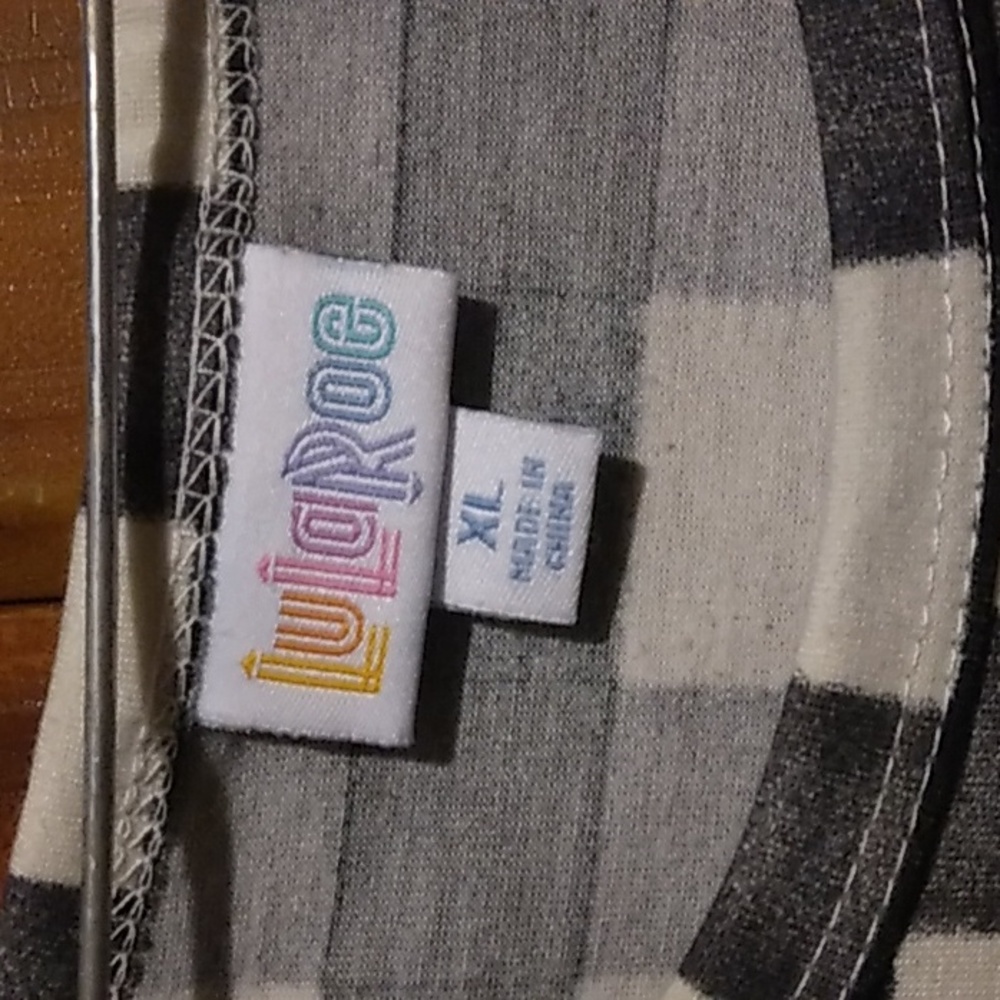 Lularoe dress black and white check